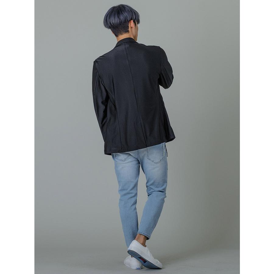 REGIEVO レジエボ サマージャケット メンズ 春夏秋 テーラードジャケット 裏無し シングル ホワイト ブラック 白 黒 S M L XL 95125 | REGIEVO | 11