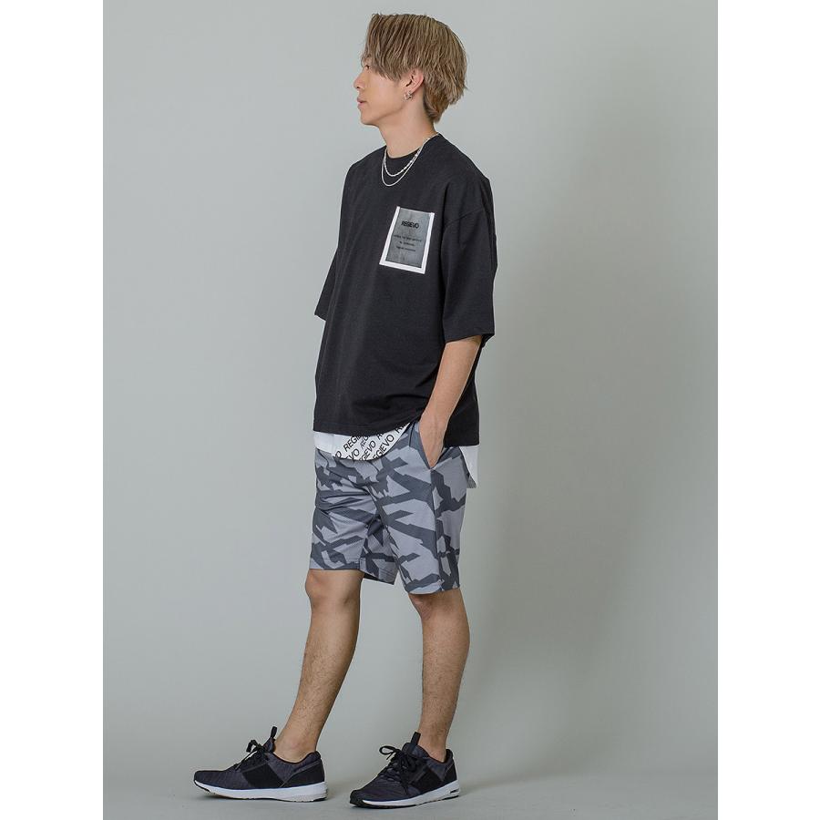 Bristol 総柄 モノグラム ショートパンツ リング ロゴ 黒 XL相当 Bristol 総柄 モノグラム ショートパンツ リング ロゴ 黒 XL相当