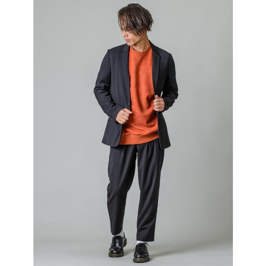 スラックス メンズ テーパード 春夏 秋冬 黒 ベージュ グレー ブラック 29 30 31 32 S M L XL 2L LL 9分丈 アンクルパンツ 2タック ストレッチ REGIEVO 95501 | REGIEVO | 14