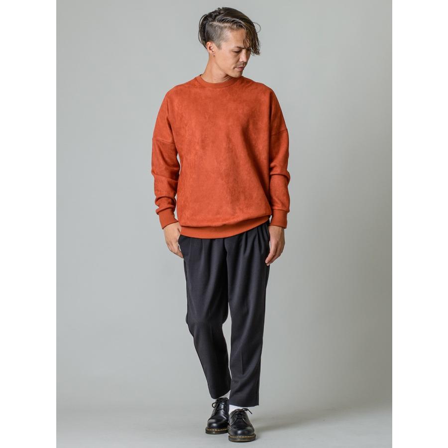 スラックス メンズ テーパード 春夏 秋冬 黒 ベージュ グレー ブラック 29 30 31 32 S M L XL 2L LL 9分丈 アンクルパンツ 2タック ストレッチ REGIEVO 95501 | REGIEVO | 15