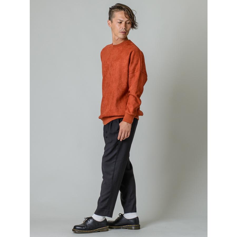 スラックス メンズ テーパード 春夏 秋冬 黒 ベージュ グレー ブラック 29 30 31 32 S M L XL 2L LL 9分丈 アンクルパンツ 2タック ストレッチ REGIEVO 95501 | REGIEVO | 16