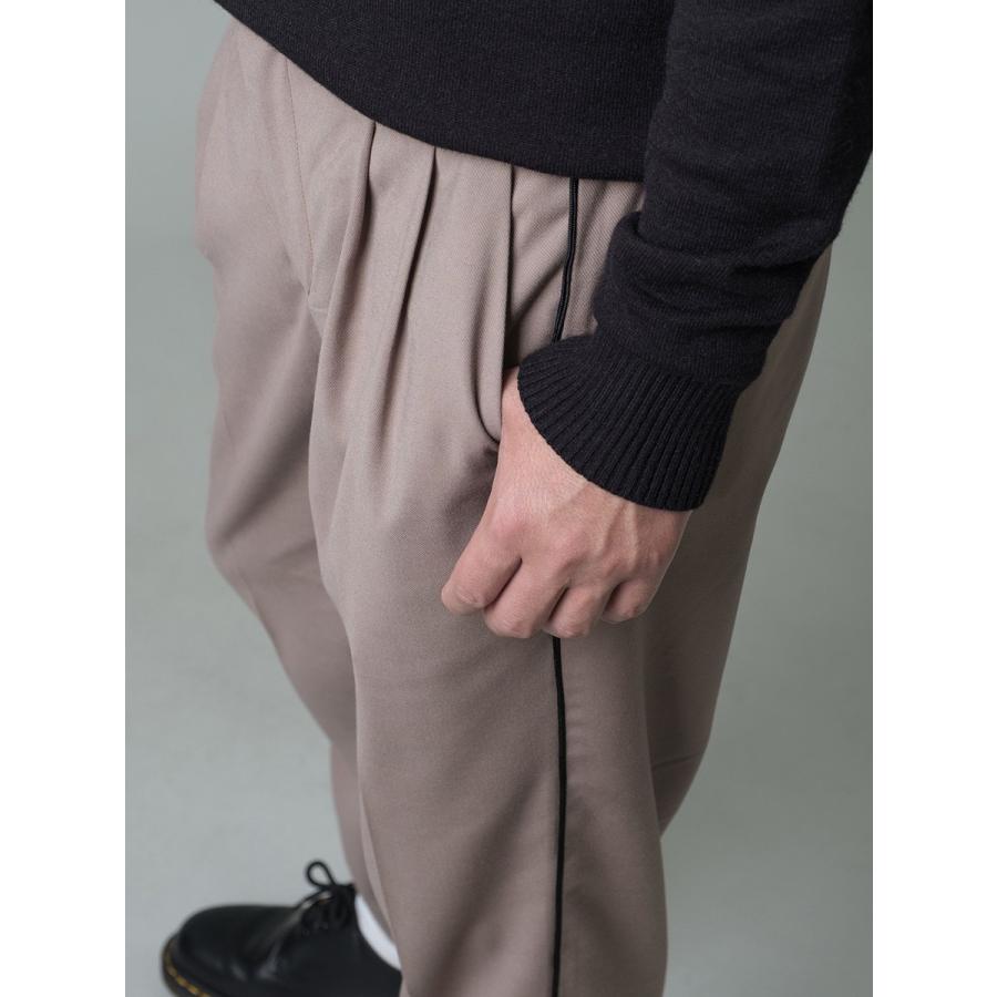 スラックス メンズ テーパード 春夏 秋冬 黒 ベージュ グレー ブラック 29 30 31 32 S M L XL 2L LL 9分丈 アンクルパンツ 2タック ストレッチ REGIEVO 95501 | REGIEVO | 18