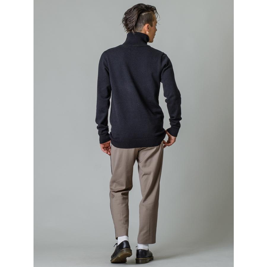 スラックス メンズ テーパード 春夏 秋冬 黒 ベージュ グレー ブラック 29 30 31 32 S M L XL 2L LL 9分丈 アンクルパンツ 2タック ストレッチ REGIEVO 95501 | REGIEVO | 09