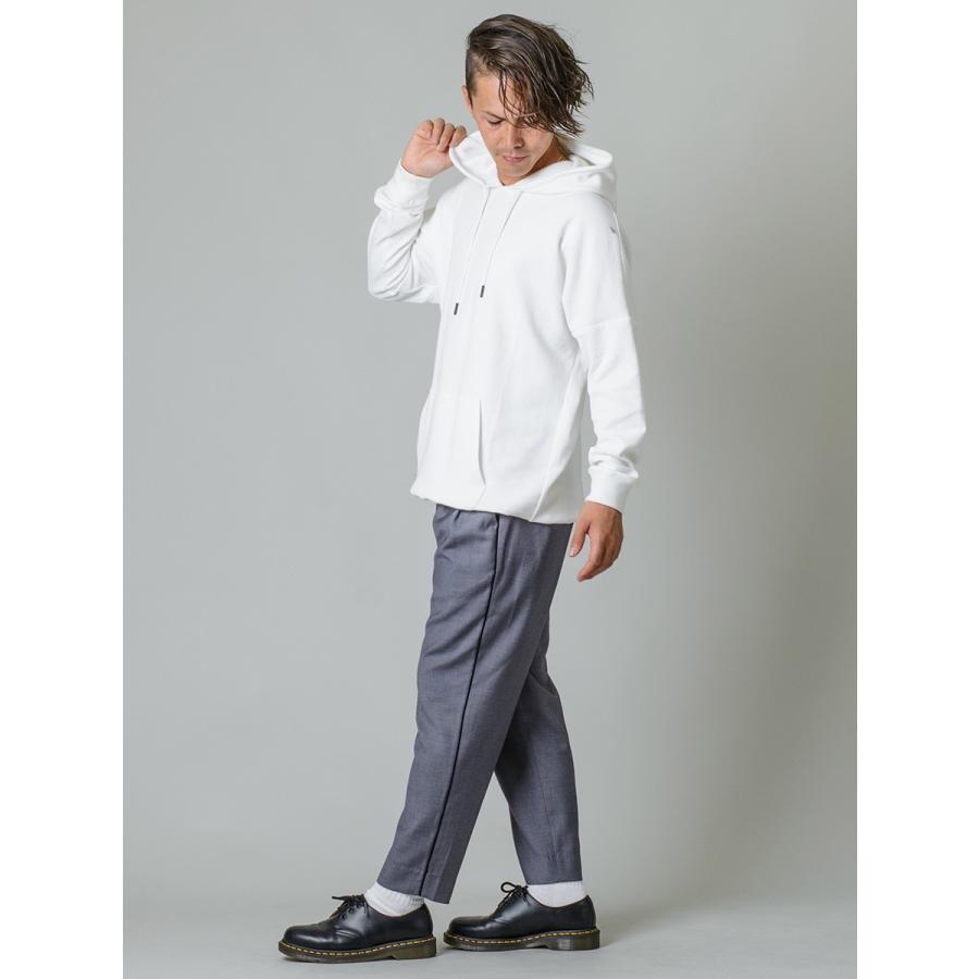 スラックス メンズ テーパード 春夏 秋冬 黒 ベージュ グレー ブラック 29 30 31 32 S M L XL 2L LL 9分丈 アンクルパンツ 2タック ストレッチ REGIEVO 95501 | REGIEVO | 12