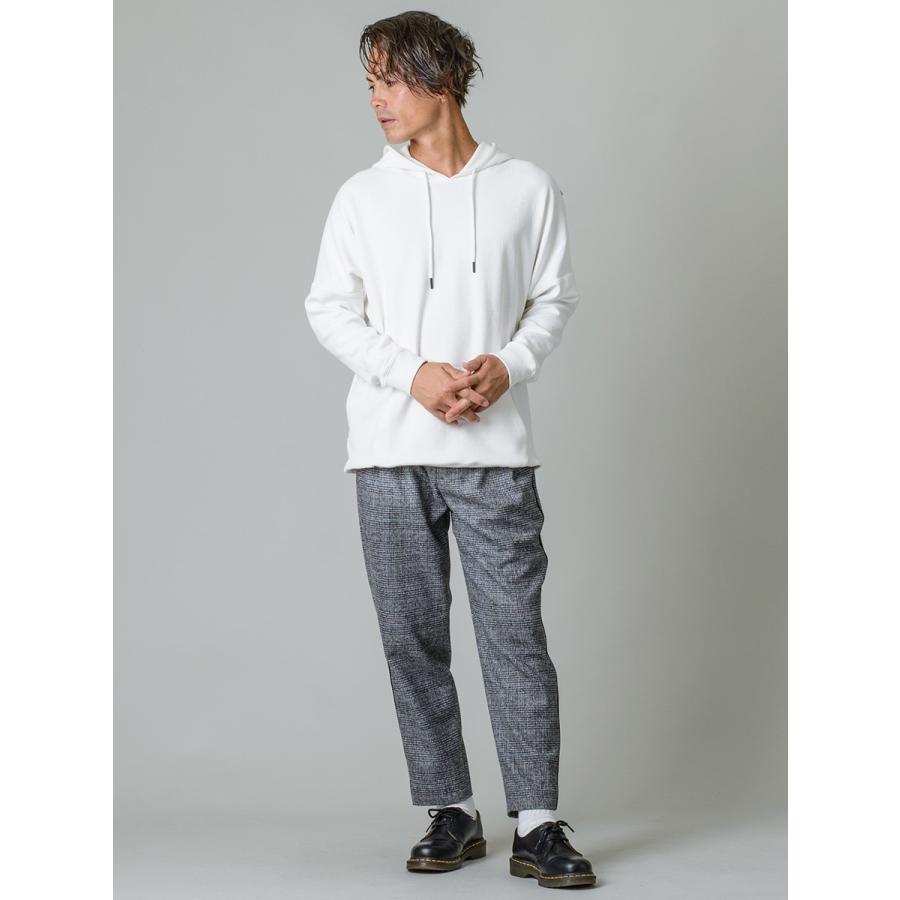 スラックス メンズ テーパード 春夏 秋冬 黒 ベージュ グレー ブラック 29 30 31 32 S M L XL 2L 9分丈 アンクルパンツ 2タック グレンチェック REGIEVO 95503 | REGIEVO | 11