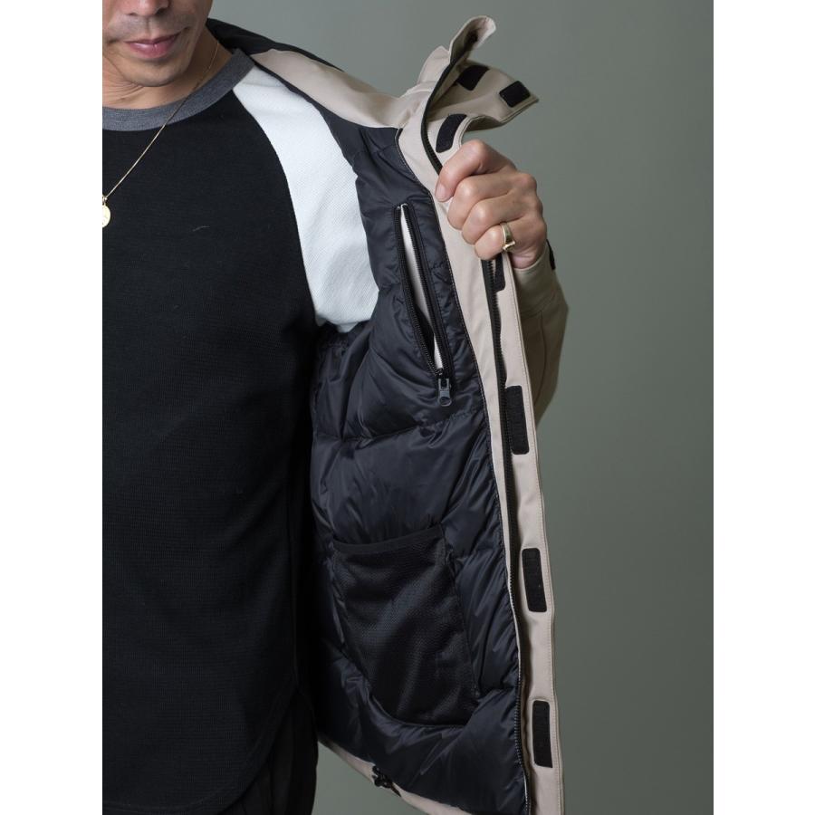 ダウンジャケット メンズ 軽量 グレージュ ブラック 黒 L XL 2L LL ダウン70% 撥水 REGIEVO レジエボ hk エイチケー 95504 | REGIEVO | 16