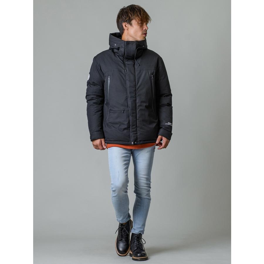 ダウンジャケット メンズ 軽量 グレージュ ブラック 黒 L XL 2L LL ダウン70% 撥水 REGIEVO レジエボ hk エイチケー 95504 | REGIEVO | 09