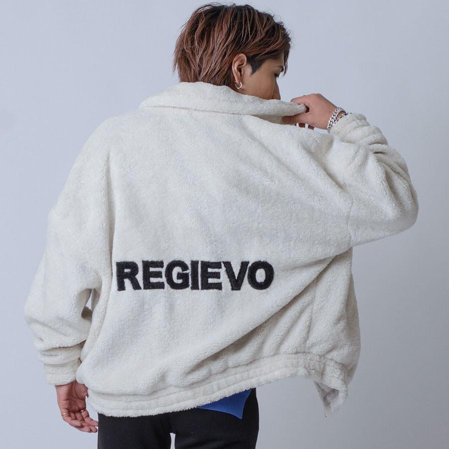 ボア ブルゾン メンズ 冬 暖かい ホワイト 白 ブルー 青 ブラック 黒 ボアジャケット ビッグシルエット オーバーサイズ M L Regievo レジエボ Re メンズジャケット バッグ 鞄 のhk 通販 Yahoo ショッピング