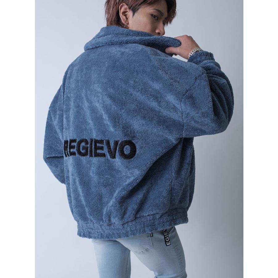 ボア ブルゾン メンズ 冬 暖かい ホワイト 白 ブルー 青 ブラック 黒 ボアジャケット ビッグシルエット オーバーサイズ M L Regievo レジエボ Re メンズジャケット バッグ 鞄 のhk 通販 Yahoo ショッピング