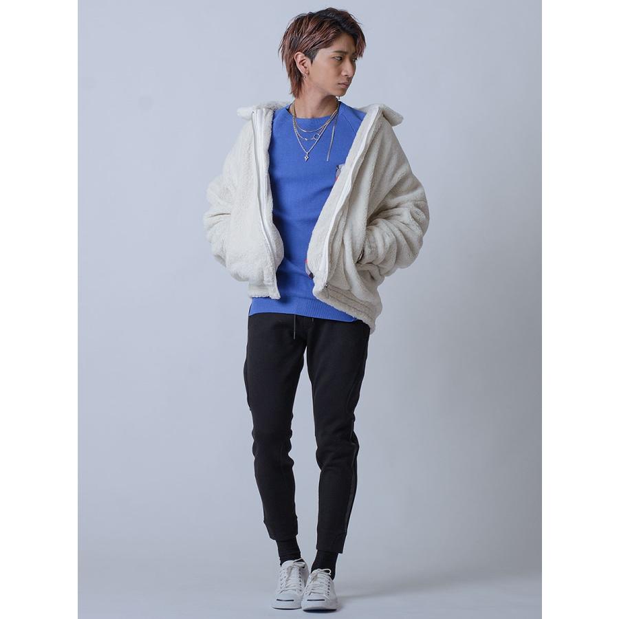 ボア ブルゾン メンズ 冬 暖かい ホワイト 白 ブルー 青 ブラック 黒 ボアジャケット ビッグシルエット オーバーサイズ M L Regievo レジエボ Re メンズジャケット バッグ 鞄 のhk 通販 Yahoo ショッピング