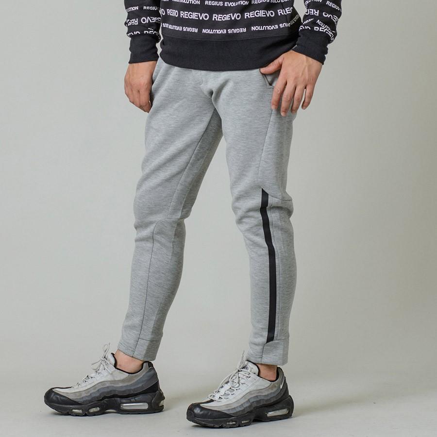 スウェットパンツ ジョガーパンツ メンズ スポーツ スリム グレー ブラック 黒 S M L Xl 2l 29 30 31 32 ライン イージー ストレッチ Regievo レジエボ Re メンズジャケット バッグ 鞄 のhk 通販 Yahoo ショッピング