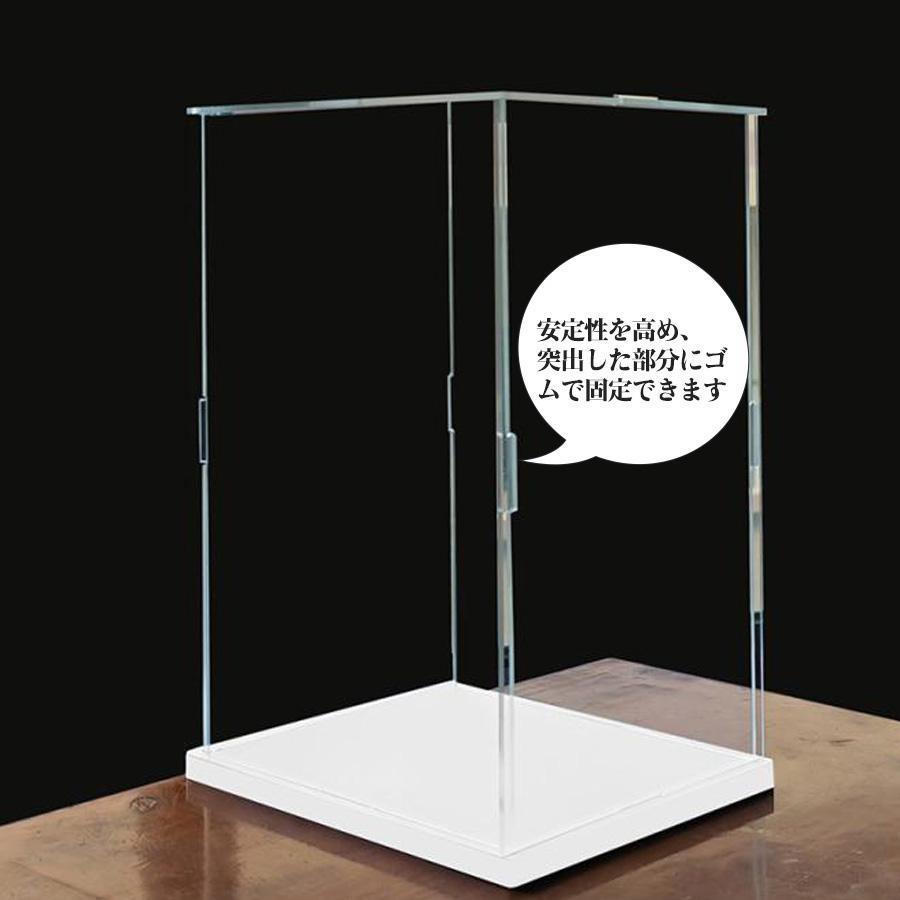 フィギュアケース 人形ケース コレクションケース アクリケース ミニカーケース 板厚3mm 組立式 高さ選択可能 UVカット 10サイズ 透明収納 おもちゃ 模型 防塵｜ssk-store211｜04