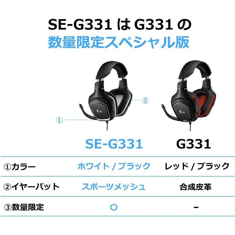 Logicool G ゲーミングヘッドセット SE-G331 2.1ch ステレオ 3.5mm usb