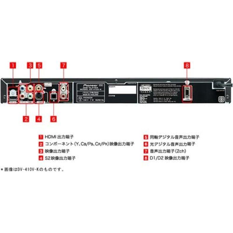 Pioneer DVDプレーヤー HDMI対応 シルバー DV-410V-S :20221024222326