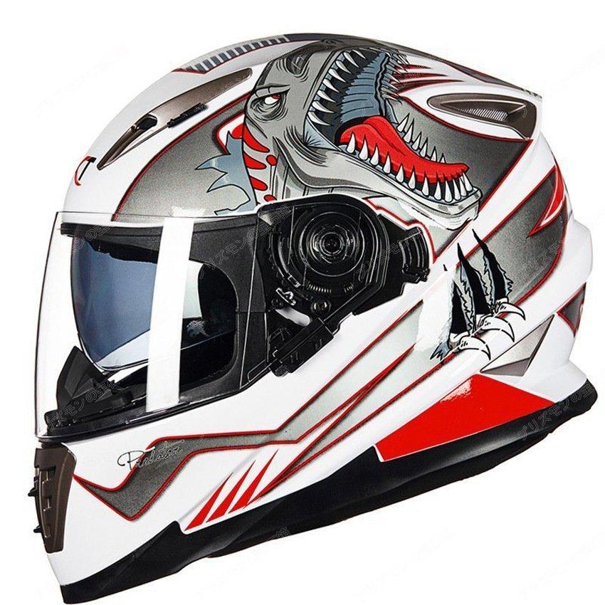 新品フルフェイスヘルメット バイクヘルメットミラーシールド