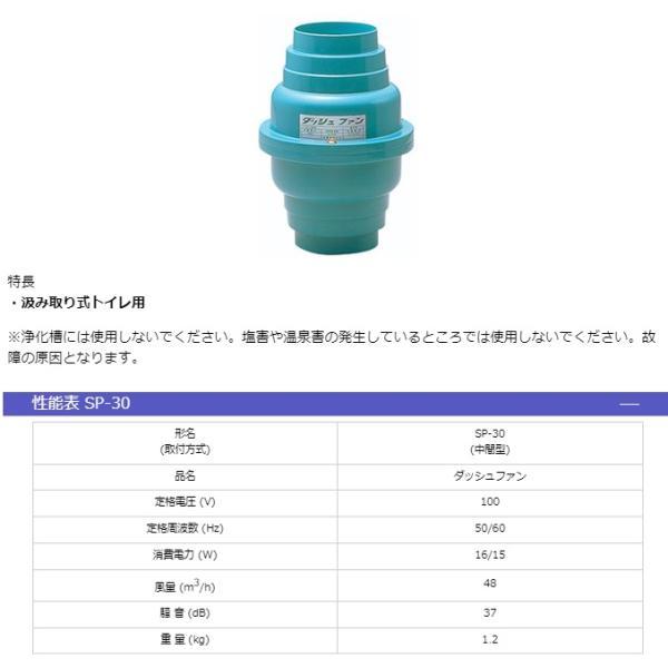 日本電興 中間型 トイレファン 汲み取り式トイレ換気扇 パイプ