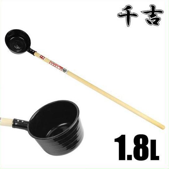 千吉 柄杓 プラスチック製 柄長タイプ 10号 1.8L ひしゃく 杓 ヒシャク