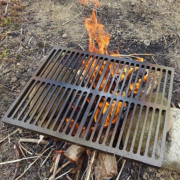 鋳鉄製バーベキューグリルプレート グリルプレート ロストル 鉄鋳物 焼き網 バーベキュー 鉄製 焼肉 BBQ