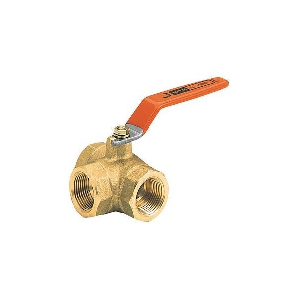 KITZ ボールバルブ 三方 黄銅 400型/TN-50A 50mm キッツ ボール弁 配管部品 継手金具_2