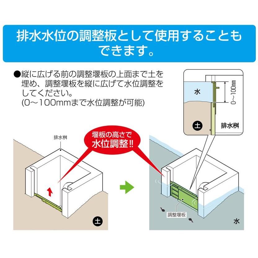 未来工業 水田 排水桝用 調整堰板 AGHCS せき板 水口栓 排水口 未来工業 水田 排水桝用 調整堰板 AGHCS せき板 水口栓 排水口