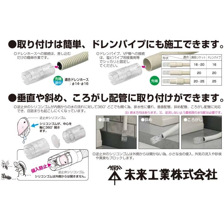 未来工業 消音 虫除け キャップ エアコン 防虫バルブ BWHC-1416 未来工業 消音 虫除け キャップ エアコン 防虫バルブ BWHC-1416