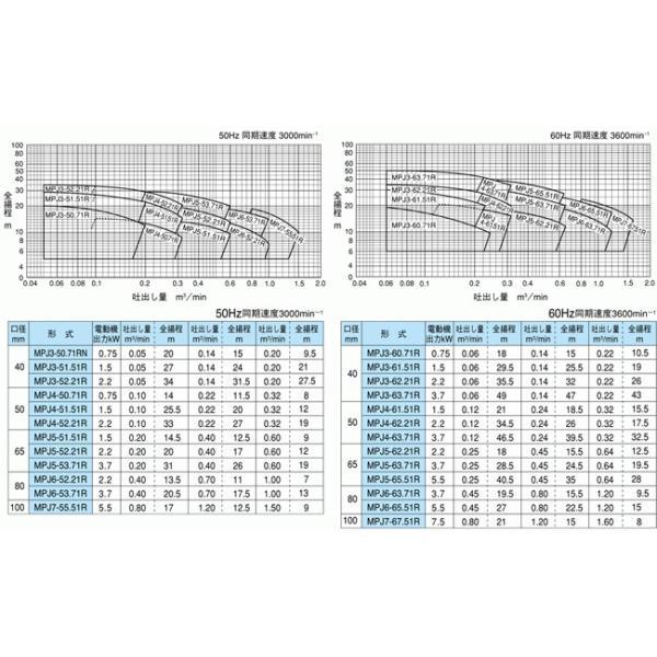 寺田ポンプ 自吸式ポンプ セルプラポンプ MPJ4-51.51E MPJ4-61.51E 50mm 1.5kw 200V 給水ポンプ 循環ポンプ 農業用ポンプ 融雪ポンプ_2