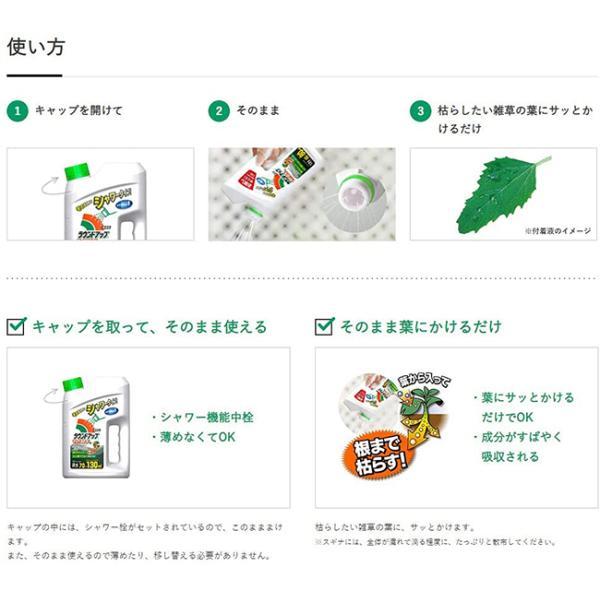 除草剤 ラウンドアップ マックスロードAL 2L×8本セット シャワータイプ 農耕地用 茎葉処理剤 畑 水田 畦畔 畦道 雑草 対策｜ssn-alpresse｜04