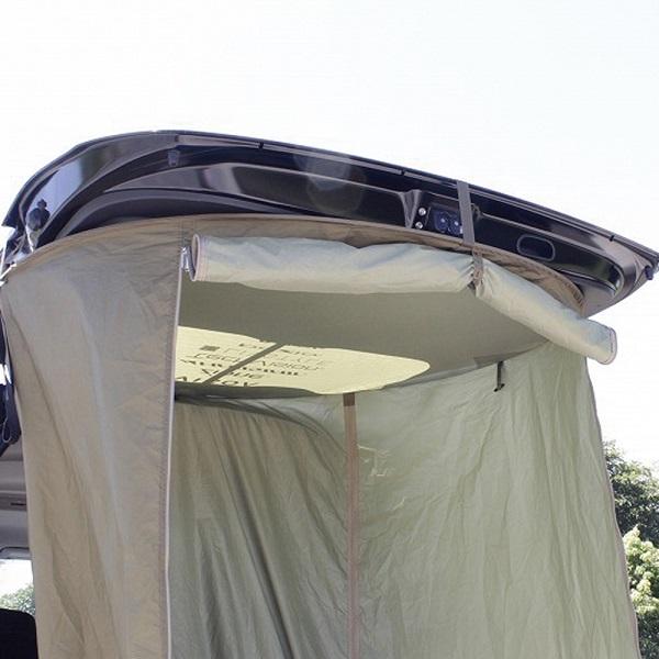 YAC 車用タープ カータープ ワンタッチ カーサイドタープ 着替え テント 簡単 車に付けられるタープ 軽自動車 ミニバン ロゴス｜ssn-alpresse｜06