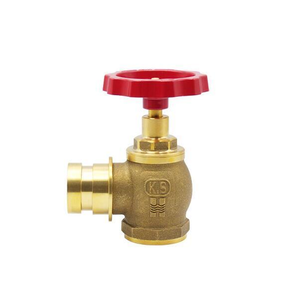 非常口 報商製作所 BR 散水栓 ミガキ 40mm×90度 [散水バルブ 40A 消火栓バルブ