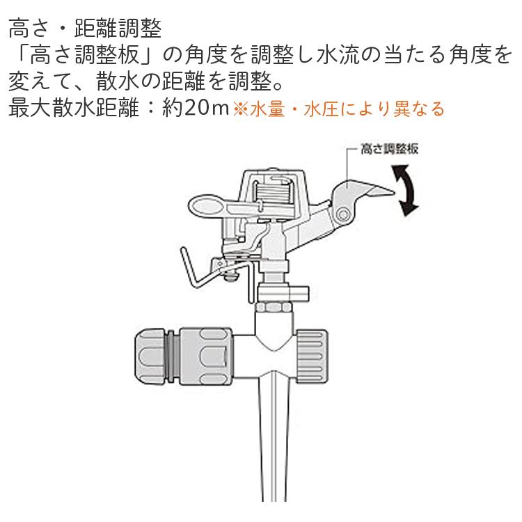 セフティ3 スプリンクラー SSP-8 散水 角度調節 芝生 メタル製 差込式