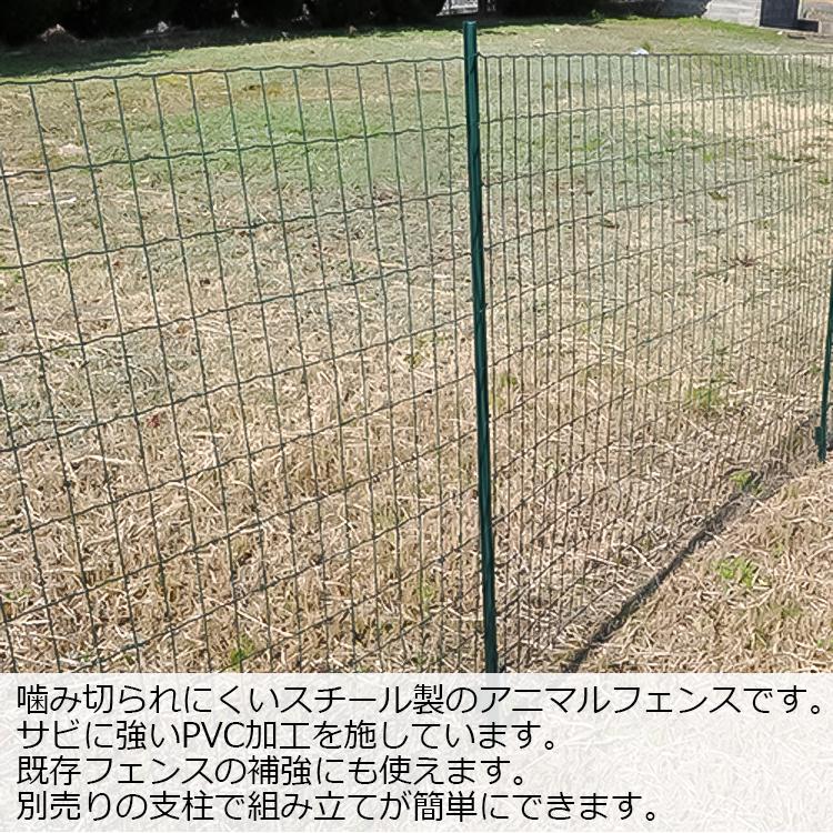 アニマルフェンス スチール製 アニマルフェンス 1.2m×20m 金網フェンス 防獣フェンス