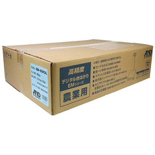 A＆D 農業用 台はかり 60kg EM60KDL-JA 幅400mm奥行710mm[秤 はかり