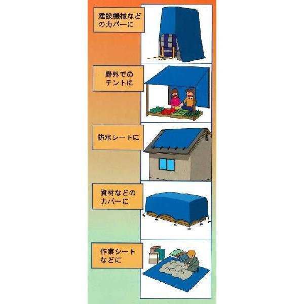 ブルーシート 3.6m×5.4m 厚手 #3000 原反 防水シート : S.S net - 通販
