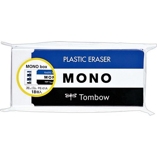 トンボ鉛筆 MONO 消しゴム JHA-061 1箱(PE-01A×18個入) モノ トンボ鉛筆 MONO 消しゴム JHA-061 1箱(PE-01A×18個入) モノ