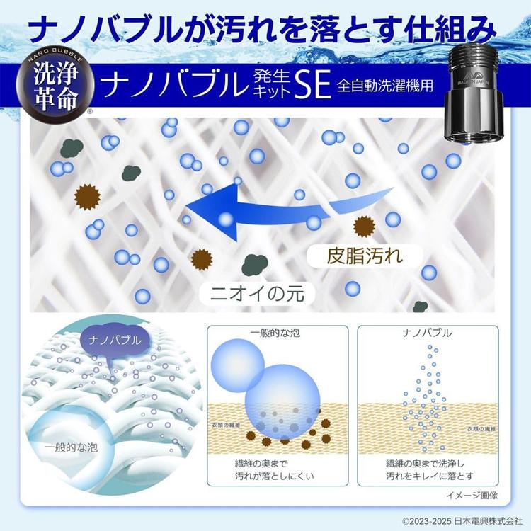 日本電興 ナノバブル発生キットSE 全自動洗濯機用 ND-SEZS マイクロ