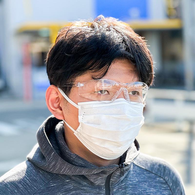 ELVEX 保護メガネ uvカット 安全メガネ おしゃれ 防塵 クリア 透明 XS