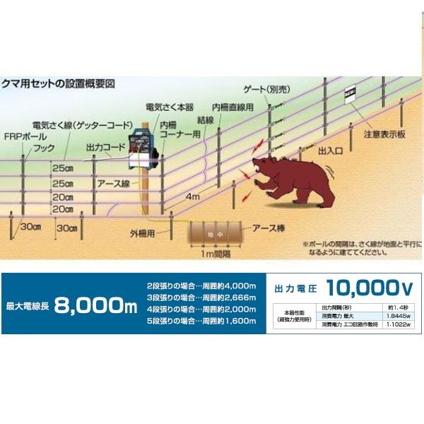 電気柵 ハイパワーゲッター 本体 電池 電池式 電気牧柵器 電柵 電牧 電 