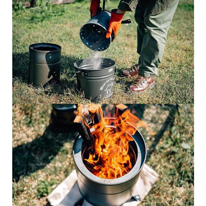 尾上製作所 日本製 焚火台 2次燃焼 焚き火台 焚き火 たき火台 五徳付き