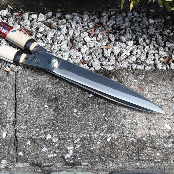 喜八作 プロ用 止メ付き葉刈鋏スーパー 210mm No108 青紙 強力