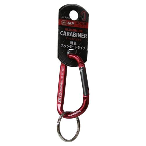 SK11 アルミ製 軽量 カラビナ 小型 レッド 赤 SAC-550B ツールフック