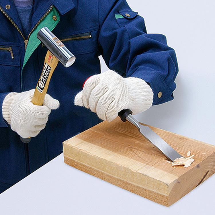 SK11 鑿 ゴム柄 12mm ノミ 工具 叩き鑿 叩きノミ 丸鑿 大工道具 のみ