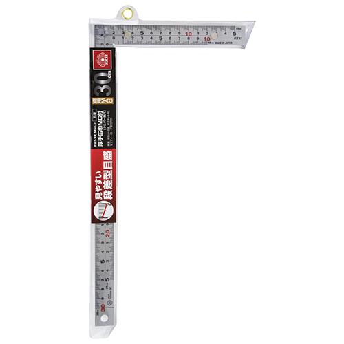 SK11 曲尺 30cm 300mm 鳶用 厚手幅広 マグネット付き JIS1級 FMT