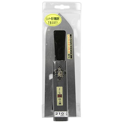 金長 仕上鏝 左官鏝 コテ ステン 0.3mm厚 黒塗角柄 210mm 職人向け プロ用 : S.S net - 通販 - Yahoo!ショッピング