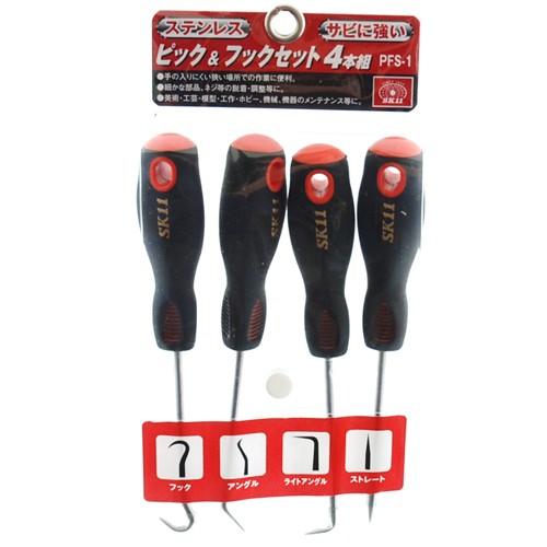SK11 ピック＆フックセット 4本組 PFS-1 工具セット : S.S net - 通販