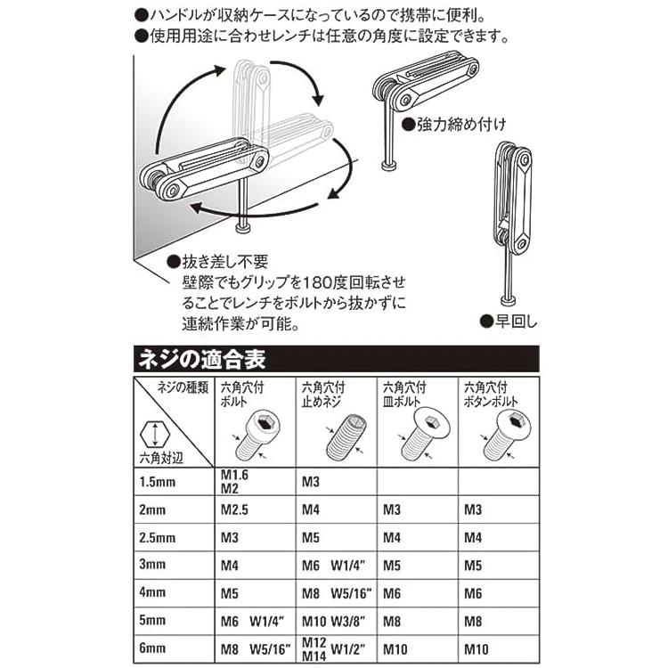 SK11 六角レンチセット 7本組 レンチセット 六角棒レンチ ミリ 自転車
