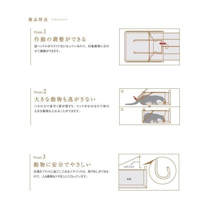 栄ヒルズ 捕獲器 日本製 害獣捕獲器 No302 タヌキ ヌートリア用 保護器 