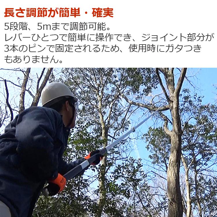 ニシガキ 高枝ノコギリ 伸縮式 高枝のこぎり 剪定ノコギリ 5m N-762