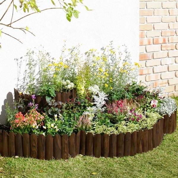 ガーデン フェンス タカショー 花壇フェンス ガーデンフェンス 15×100cm 5個セット 5m 先