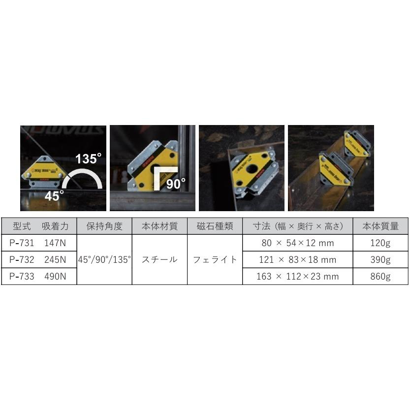 スズキッド 溶接用マグネット マグホールド L P-733 溶接用品 溶接用