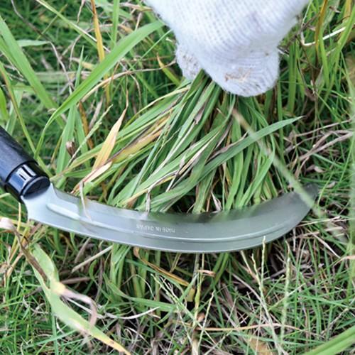 千吉 振っても引いても切れる鎌 165mm 44cm 鋸鎌 片刃 カマ 草刈り鎌